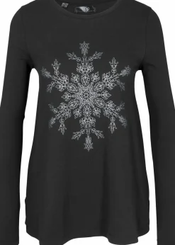 Langarmshirt aus reiner Baumwolle