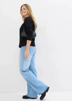 Langarmshirt aus reiner schwerer Bio-Baumwolle