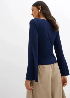 Langarmshirt aus Rippe