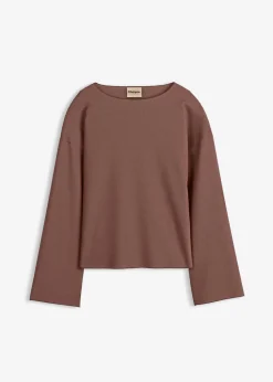 Langarmshirt aus Rippware