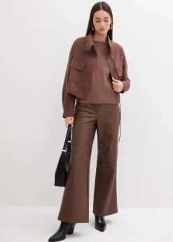 Langarmshirt aus Rippware