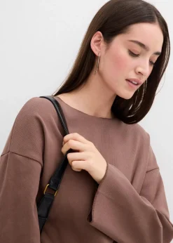 Langarmshirt aus Rippware