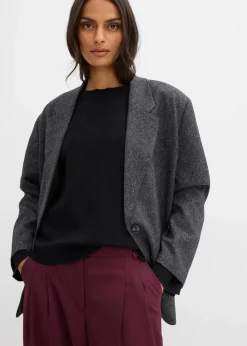 Langarmshirt aus Rippware