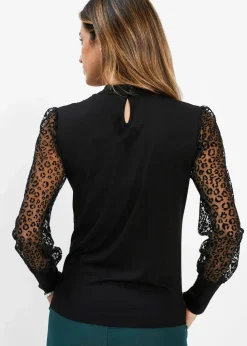 Langarmshirt aus softem Viskose-Mix