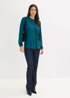 Langarmshirt aus softem Viskose-Mix