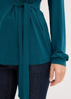 Langarmshirt aus softem Viskose-Mix