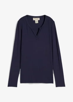 Langarmshirt aus softem Viskose Mix