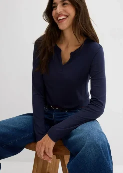 Langarmshirt aus softem Viskose Mix