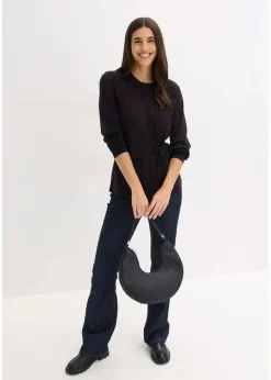 Langarmshirt aus softem Viskose-Mix