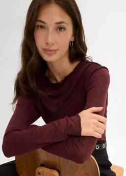Langarmshirt aus softem Viskose-Mix