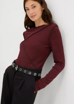 Langarmshirt aus softem Viskose-Mix