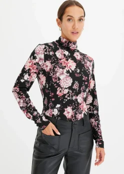 Langarmshirt aus softem Viskose-Mix