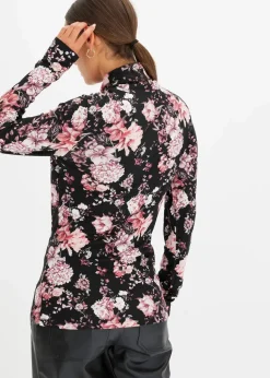 Langarmshirt aus softem Viskose-Mix