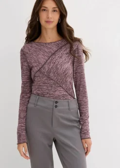 Langarmshirt aus softem Viskose-Mix