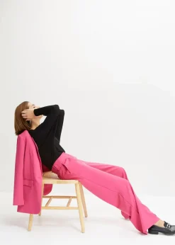 Langarmshirt aus softem Viskose-Mix