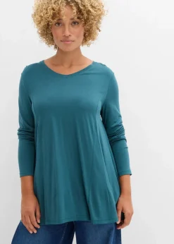 Langarm-Shirt aus softer Viskose