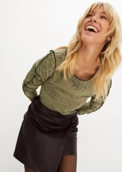 Langarmshirt aus softer Viskose