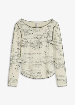 Langarmshirt aus softer Viskose