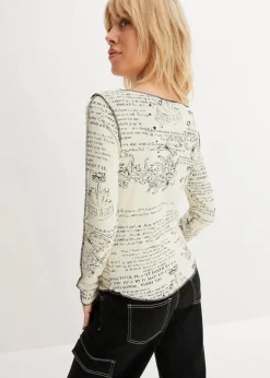 Langarmshirt aus softer Viskose