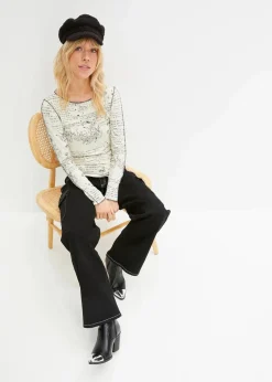 Langarmshirt aus softer Viskose