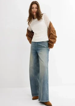 Langarmshirt aus Spitze