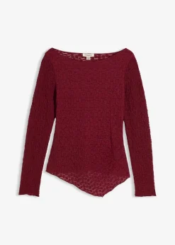 Langarmshirt aus Spitze