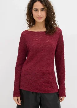 Langarmshirt aus Spitze