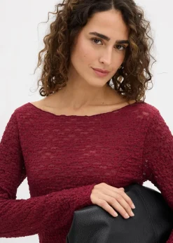 Langarmshirt aus Spitze