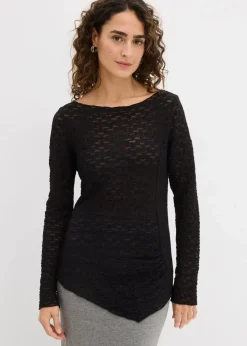 Langarmshirt aus Spitze