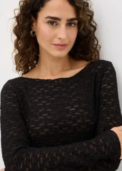 Langarmshirt aus Spitze