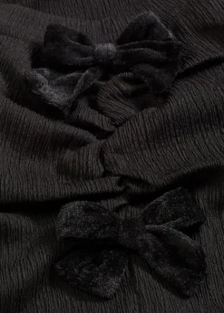 Langarmshirt aus strukturiertem Crêpe