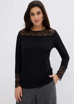 Langarmshirt aus Viskose