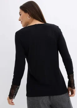 Langarmshirt aus Viskose