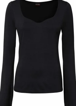 Langarmshirt aus Viskose-Mix