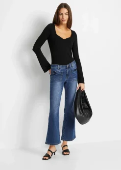 Langarmshirt aus Viskose-Mix