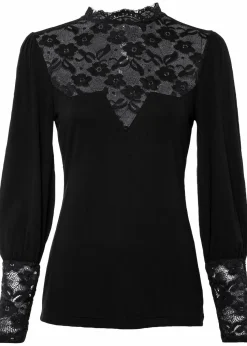 Langarmshirt aus Viskose-Mix