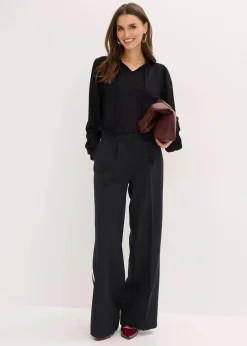 Langarmshirt aus Viskose-Mix