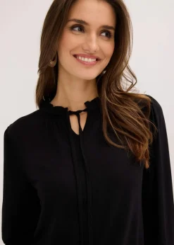 Langarmshirt aus Viskose-Mix