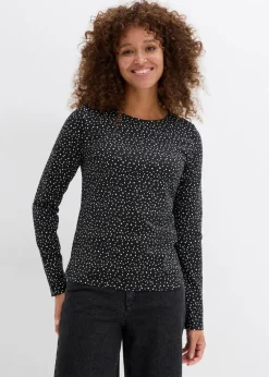 Langarmshirt (2er Pack) aus Baumwoll-Elasthan Mix