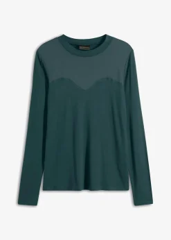 Langarmshirt mit Mesh