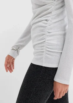 Langarmshirt mit Raffungen