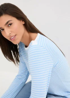 Langarmshirt mit reiner Bio-Baumwolle