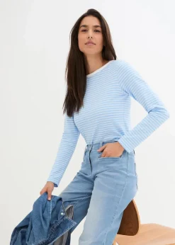 Langarmshirt mit reiner Bio-Baumwolle