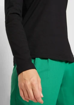 Langarmshirt mit reiner Bio-Baumwolle