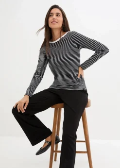 Langarmshirt mit reiner Bio-Baumwolle