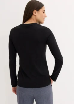 Langarmshirt mit reiner Bio-Baumwolle (2er Pack)