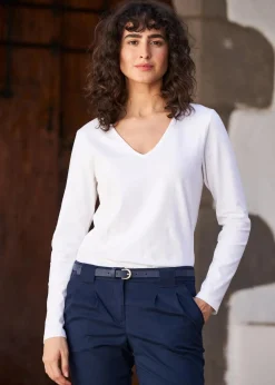 Langarmshirt mit reiner Bio-Baumwolle