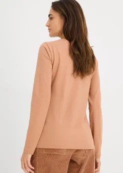 Langarmshirt mit reiner Bio-Baumwolle (2er Pack)