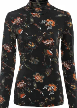 Langarmshirt mit Rollkragen