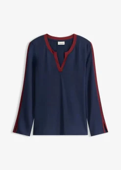 Langarmshirt mit Schlitz